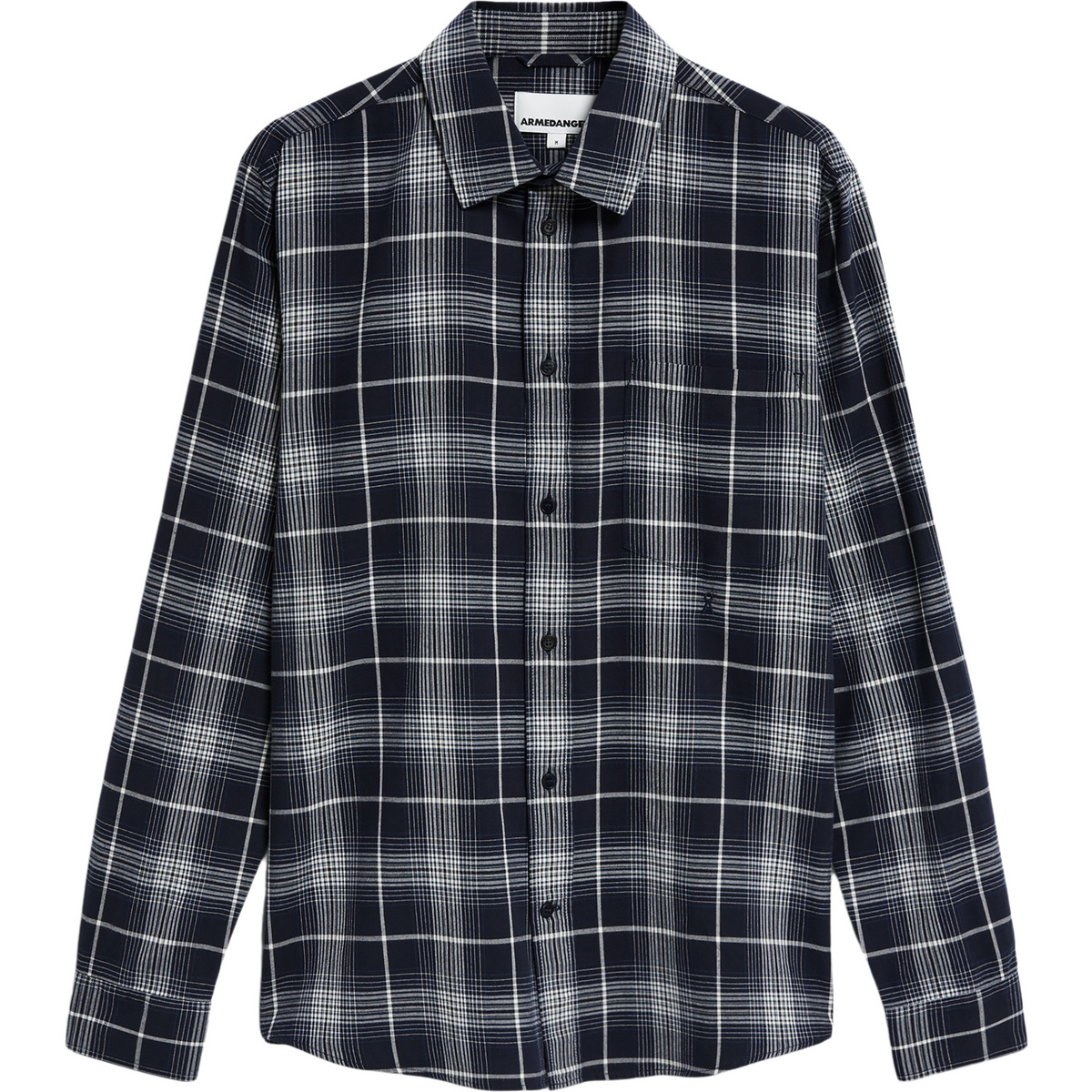 Armedangels Homme Chemise Aarnault (taille XL, Bleu)