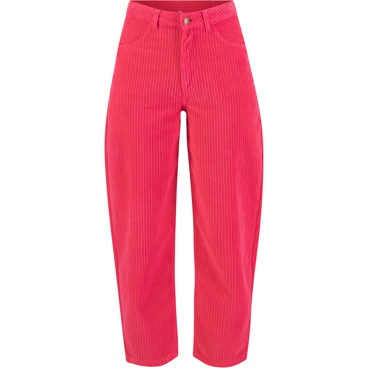 Blutsgeschwister Femme Pantalon High Waist Olotte (taille S , Rose vif)