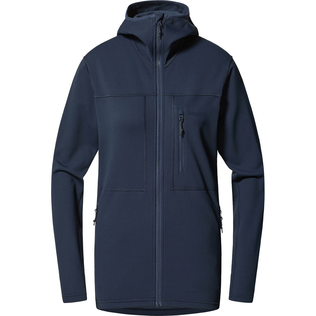Haglöfs Damen Rosson Mid Hoodie Jacke (Größe L, blau)