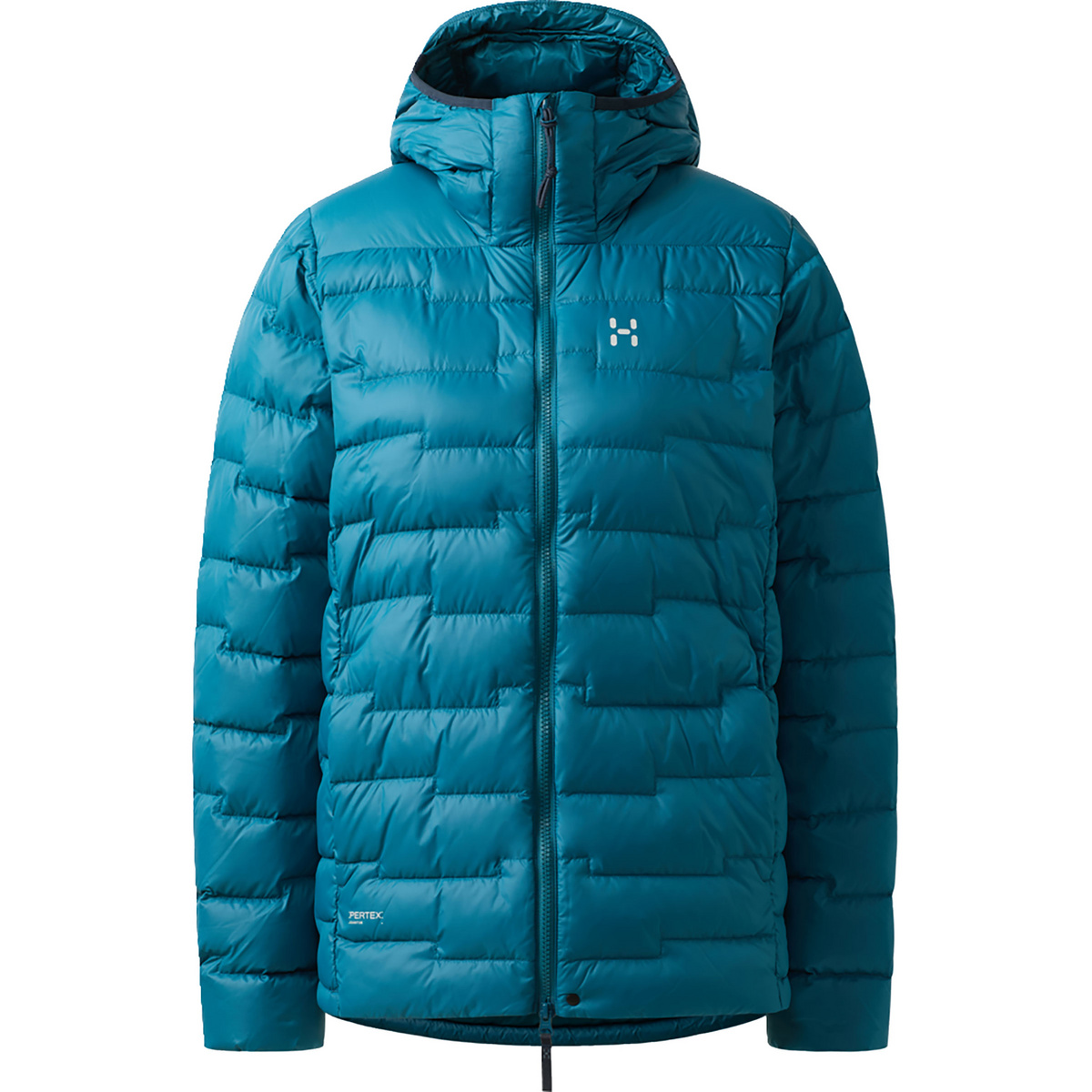 Haglöfs Damen Roc Flash Down Hoodie Jacke (Größe XS, tuerkis)