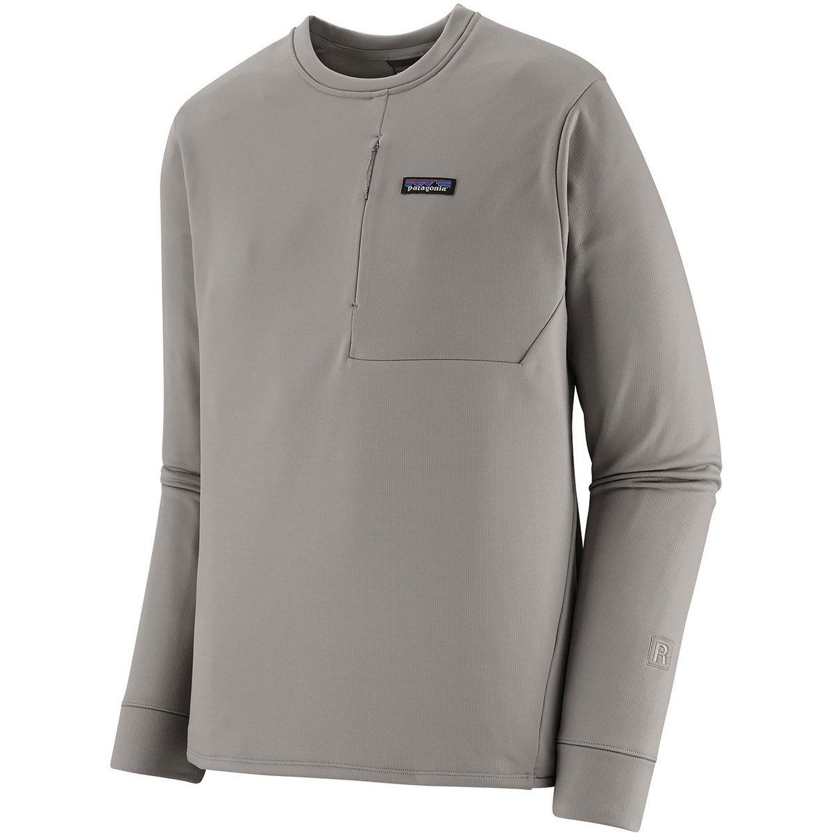 Patagonia Uomo Pullover R1 Thermal Crew (Taglia XL, Grigio)
