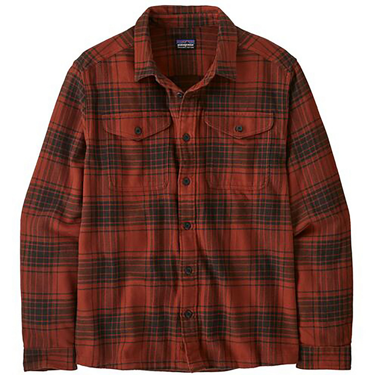 Patagonia Uomo Camicia Fjord Flannel (Taglia S, Rosso)