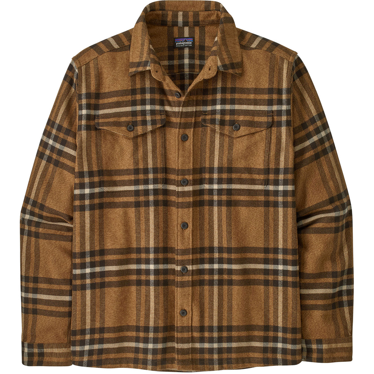 Patagonia Herren Fjord Flannel Hemd (Größe S, braun)