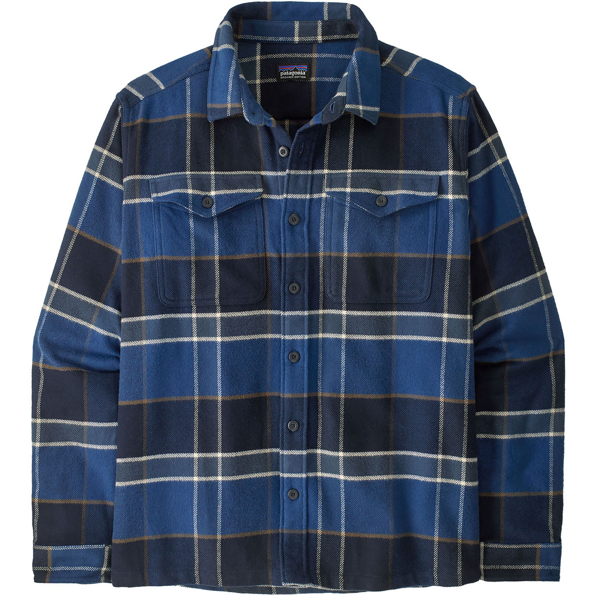 Patagonia Uomo Camicia Fjord Flannel (Taglia XL, Blu)