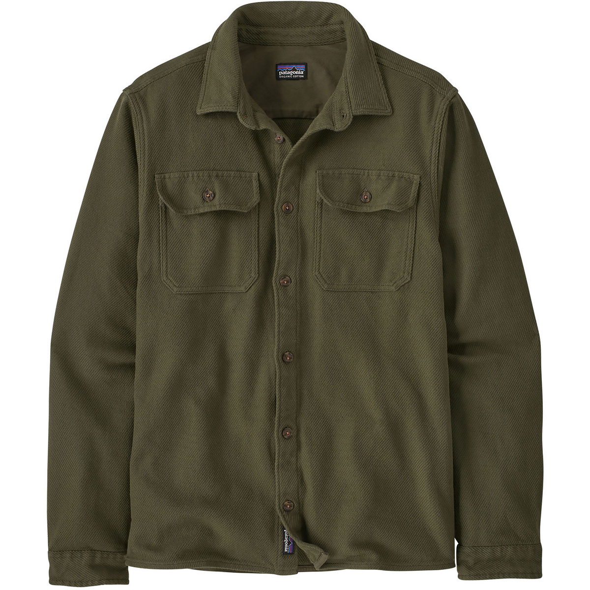 Patagonia Uomo Camicia Fjord Loft (Taglia S, Verde)