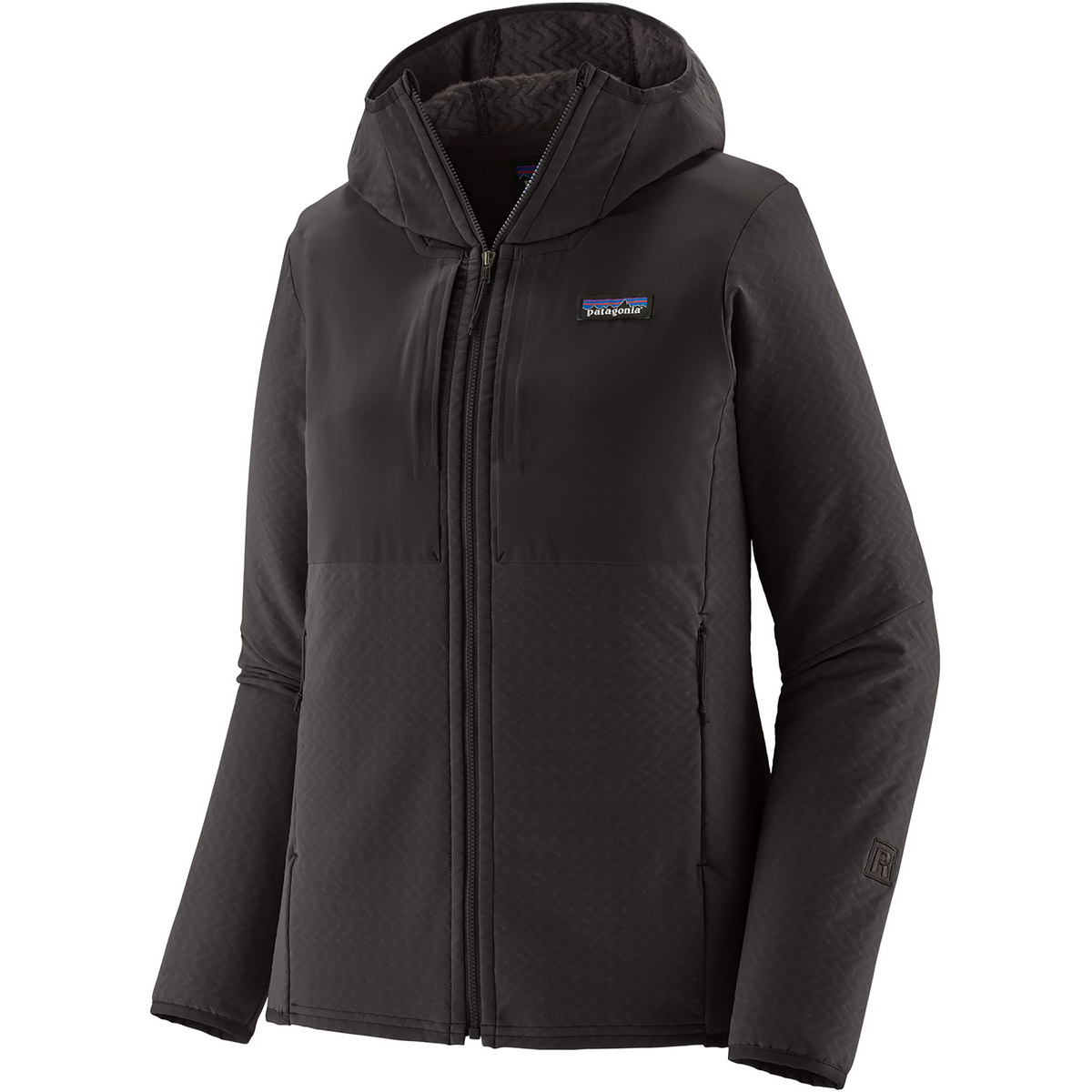 Patagonia Donna Giacca R2 CrossStrata (Taglia XS, Nero)