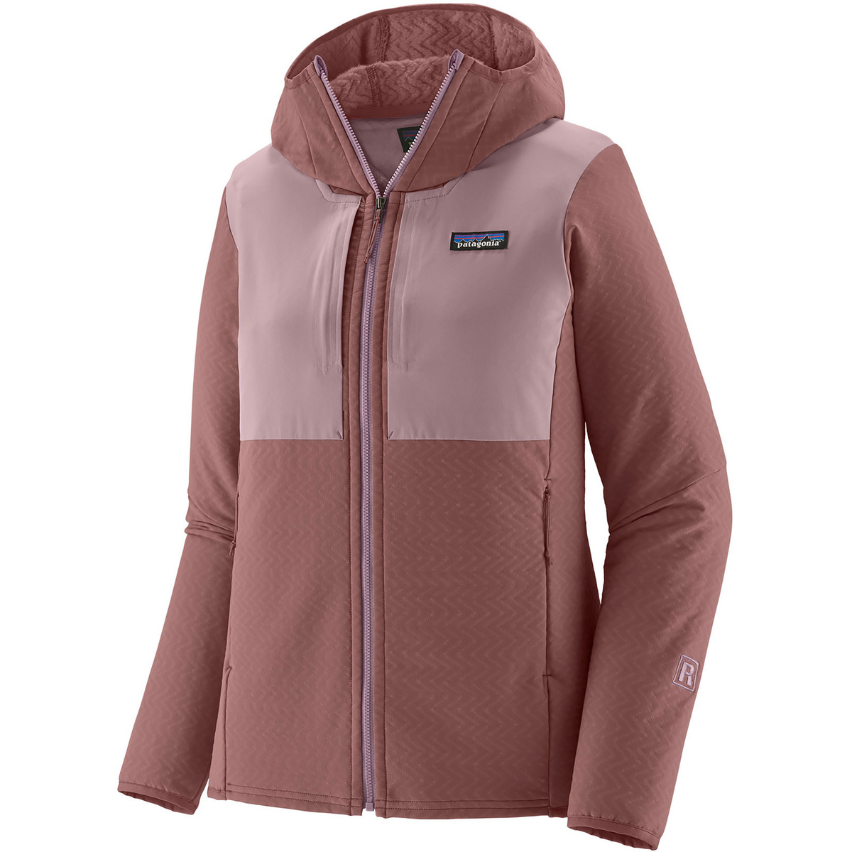 Patagonia Donna Giacca R2 CrossStrata (Taglia M, Rosso)