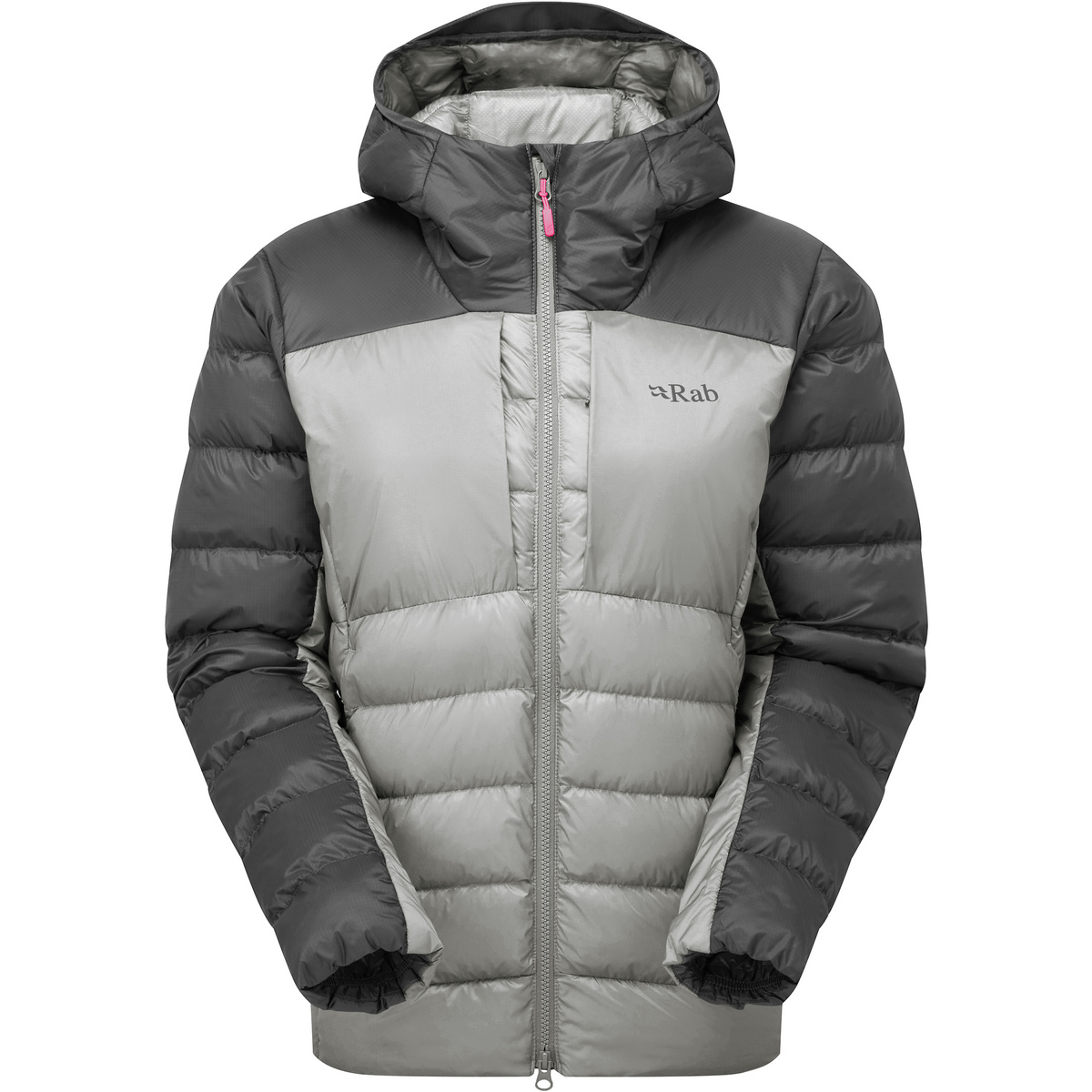 Rab Damen Cirrus Ultra Hoodie Jacke (Größe M, grau)