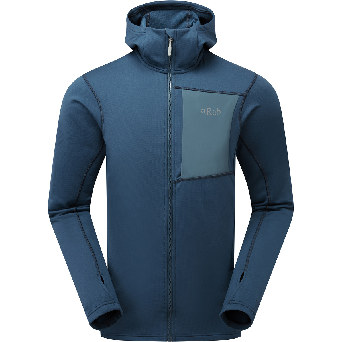 Rab Homme Veste Superflux Hoodie (taille L, Bleu)