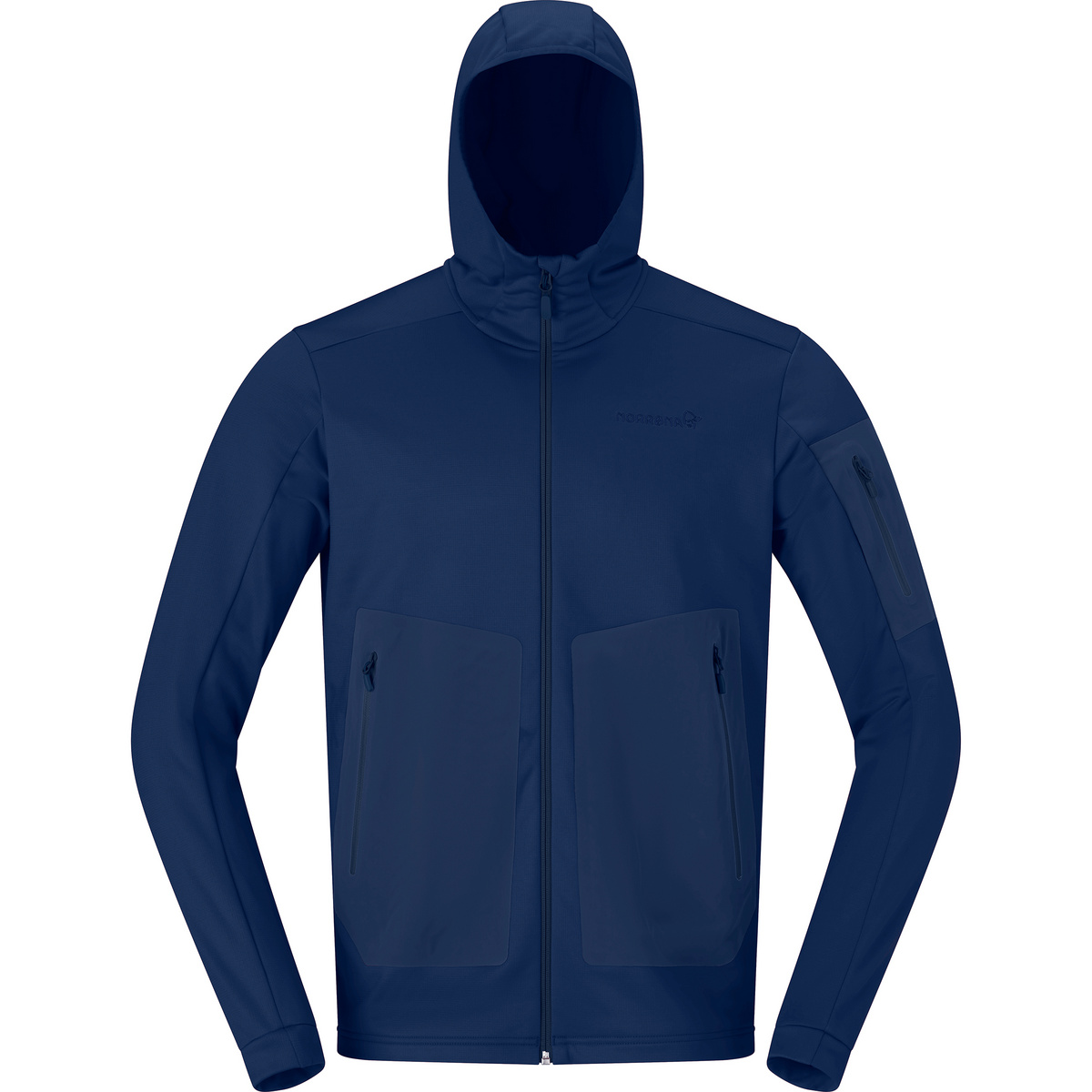 Norrona Herren Falketind Warm2 Stretch Hoodie Jacke (Größe XL, blau)