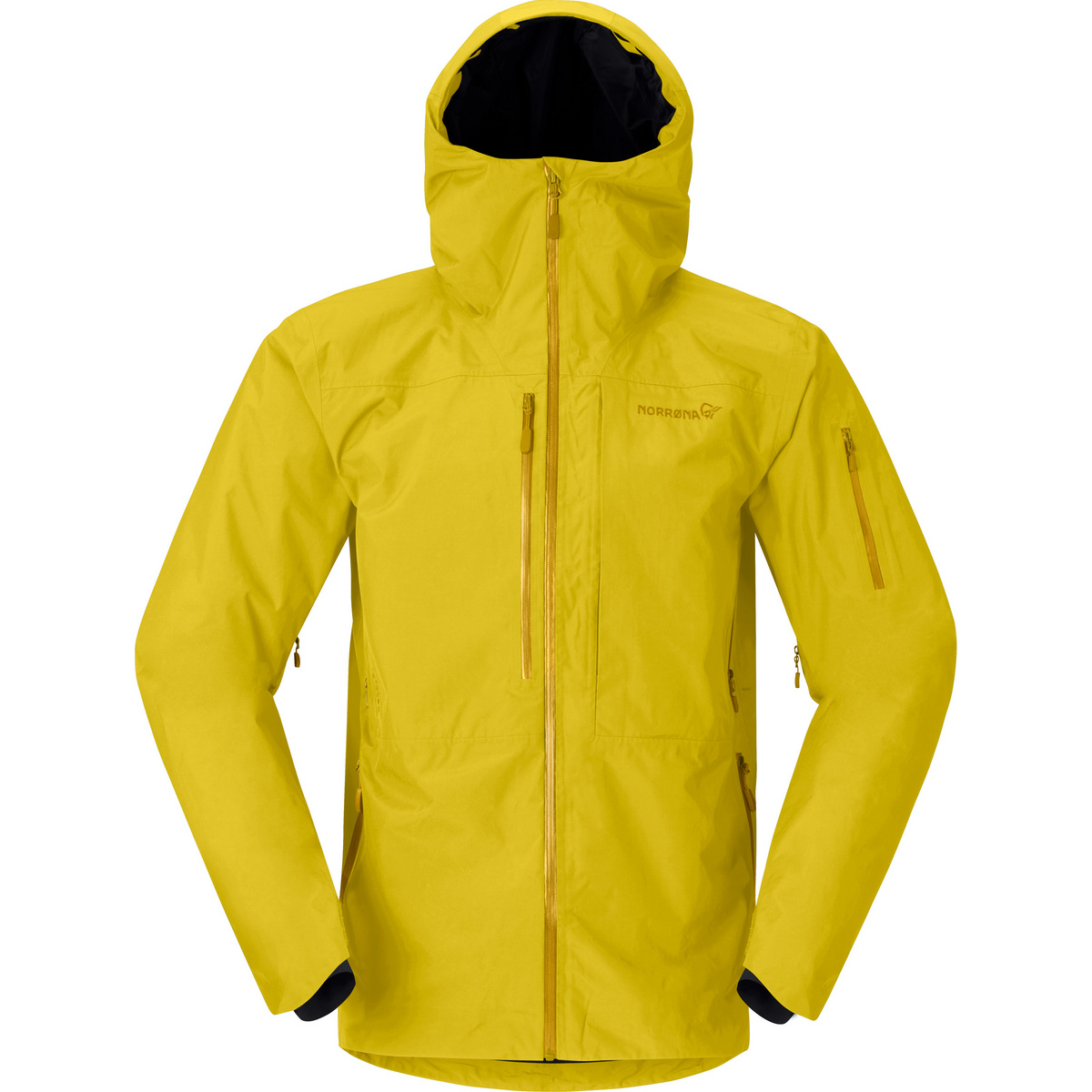 Norrona Herren Lofoten GTX Insulated Jacke (Größe XL, gelb)