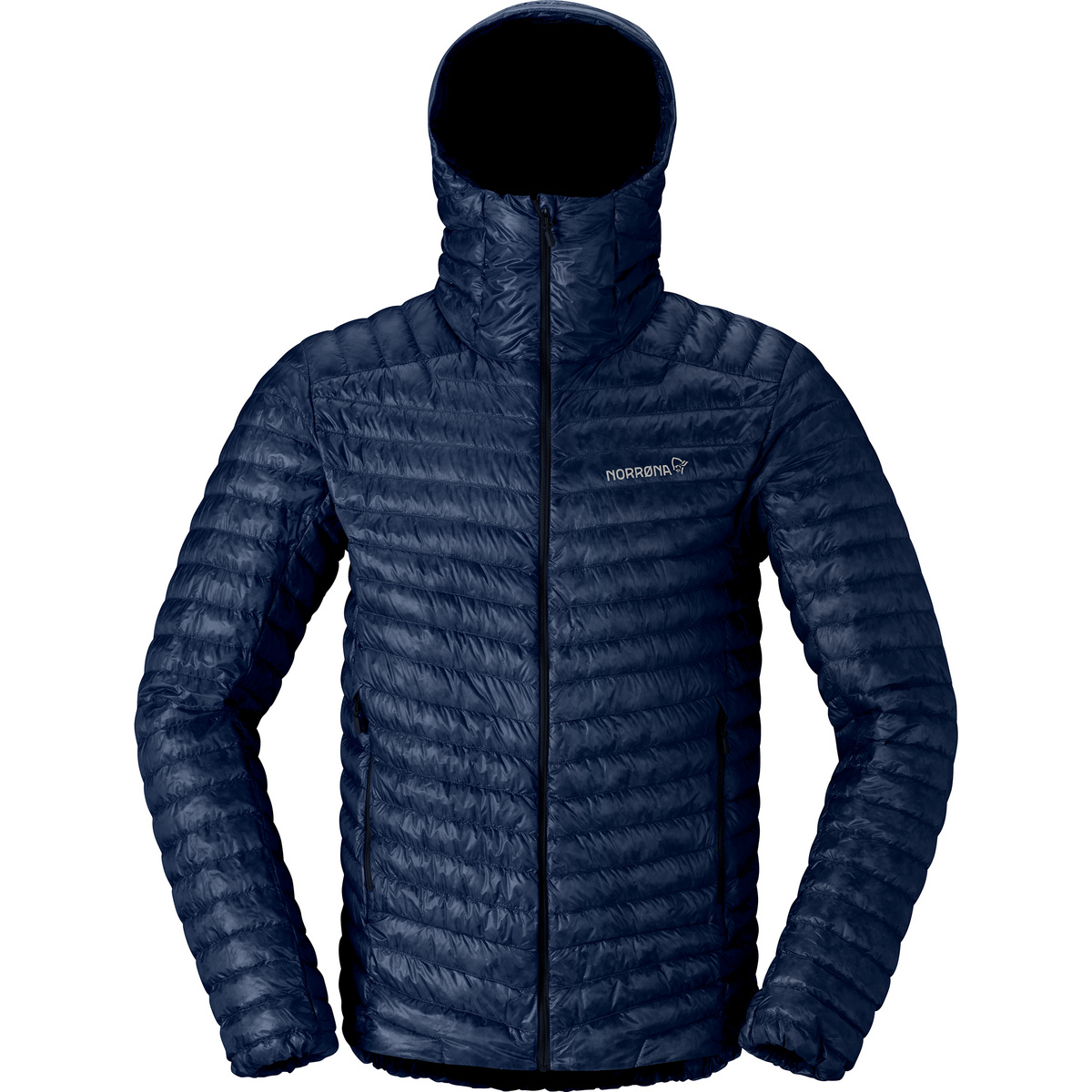 Norrona Uomo Giacca Trollveggen Superlight Down800 Hoodie (Taglia XL, Blu)