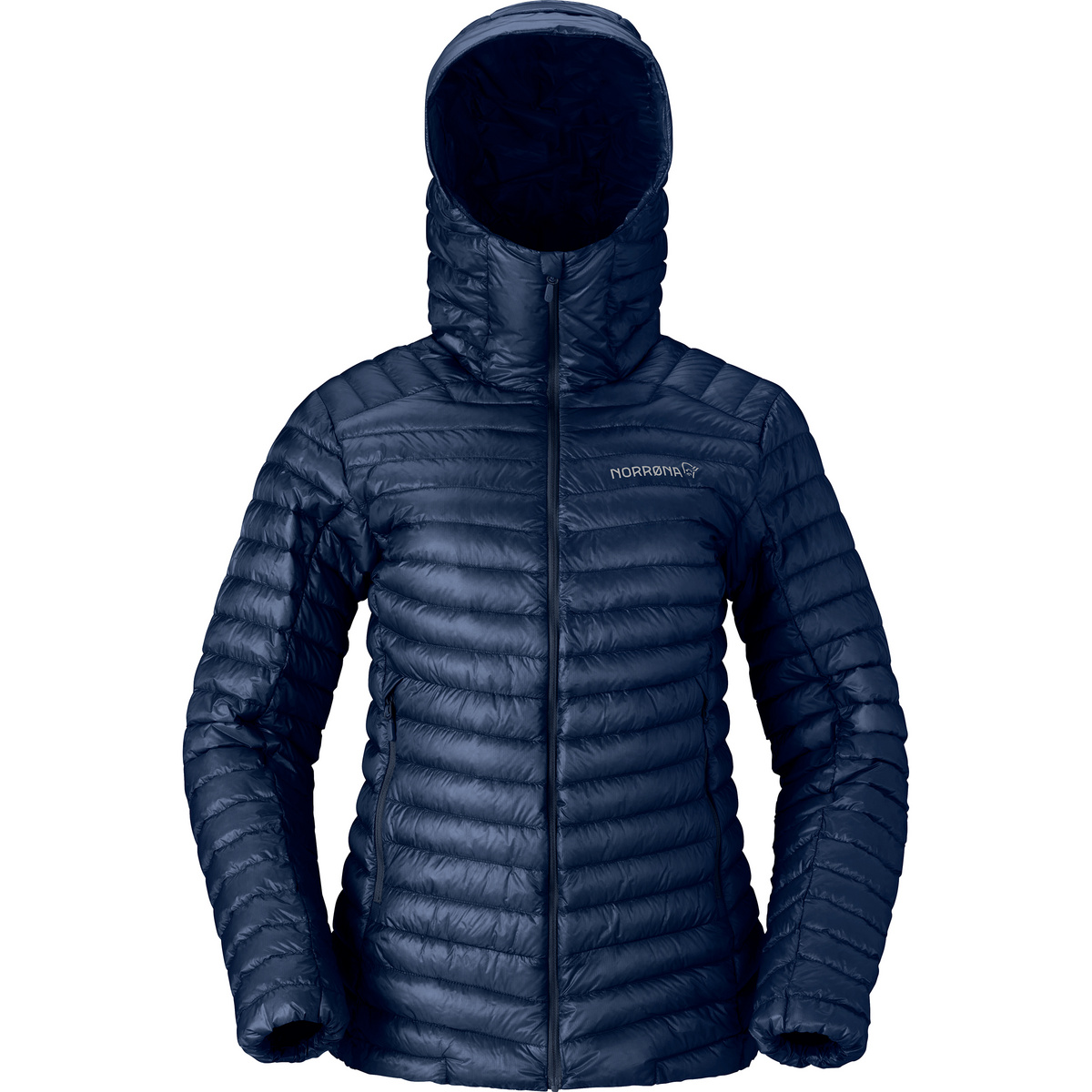 Norrona Femme Veste Trollveggen Superlight Down800 Hoodie (taille L, Bleu)