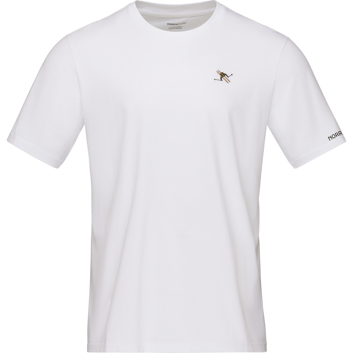 Norrona Uomo Maglietta /29 Cotton Activity Embroidery (Taglia S, Bianco)