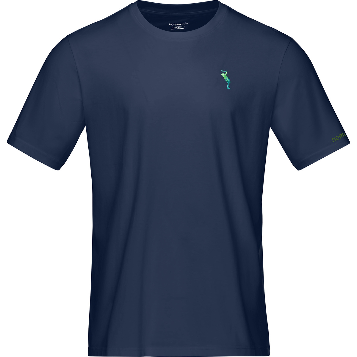 Norrona Uomo Maglietta /29 Cotton Activity Embroidery (Taglia L, Blu)