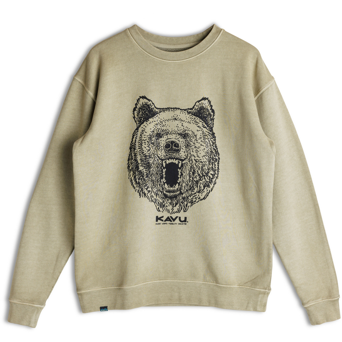 Kavu Uomo Pullover Core Crew (Taglia L, Marrone)