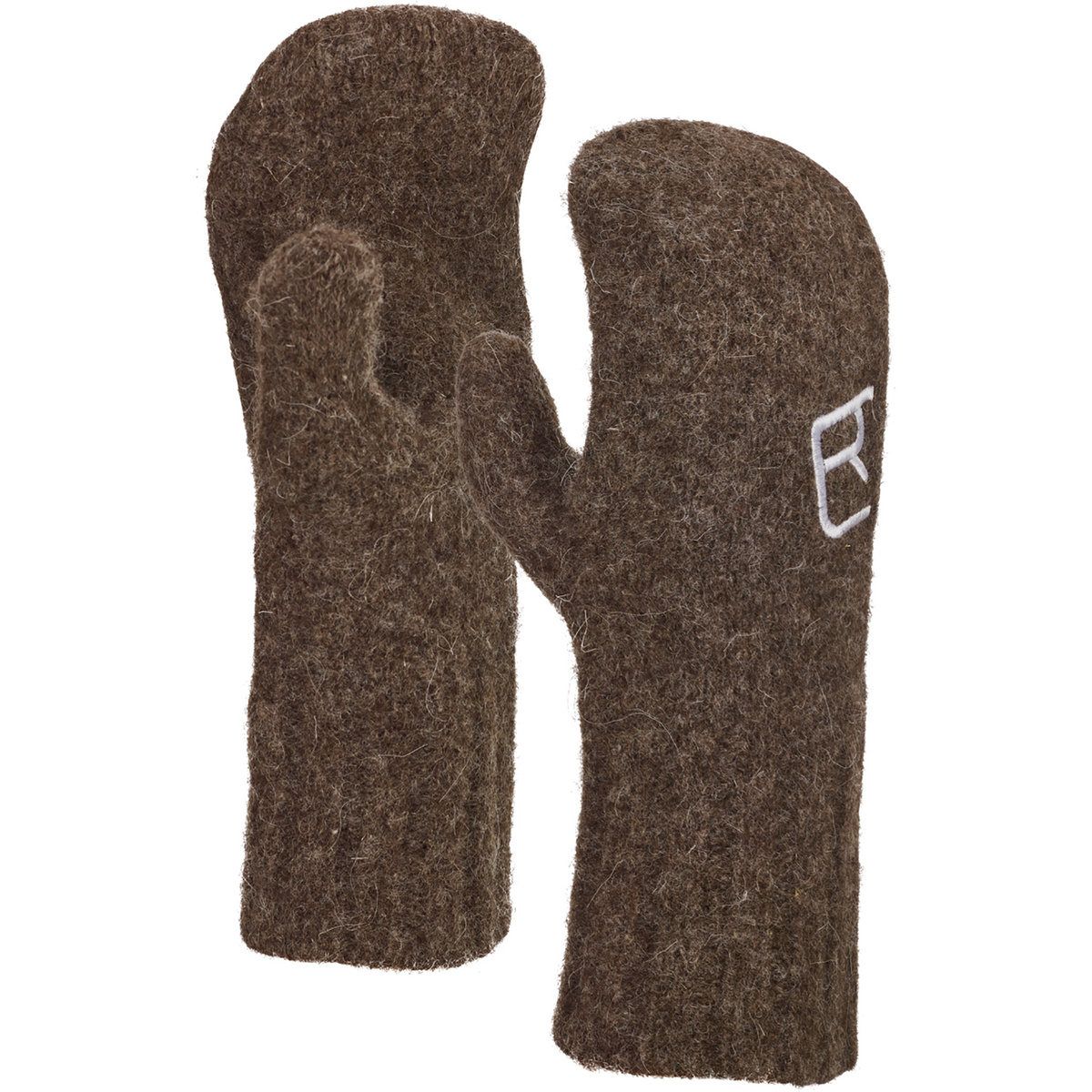 Ortovox Guanti Classic Wool Mitten (Taglia M, Marrone)