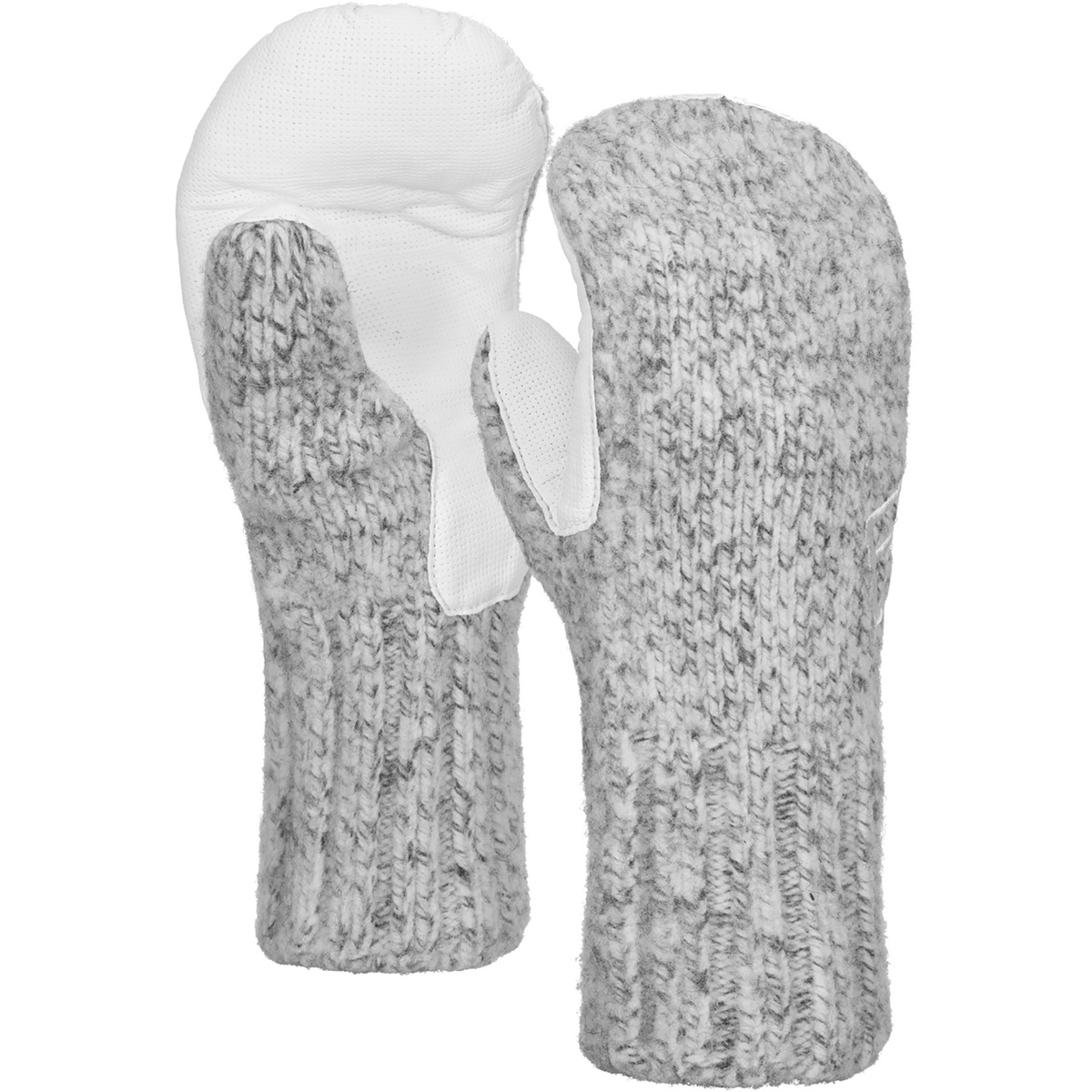 Ortovox Guanti Classic Wool Mitten Leather (Taglia L, Grigio)