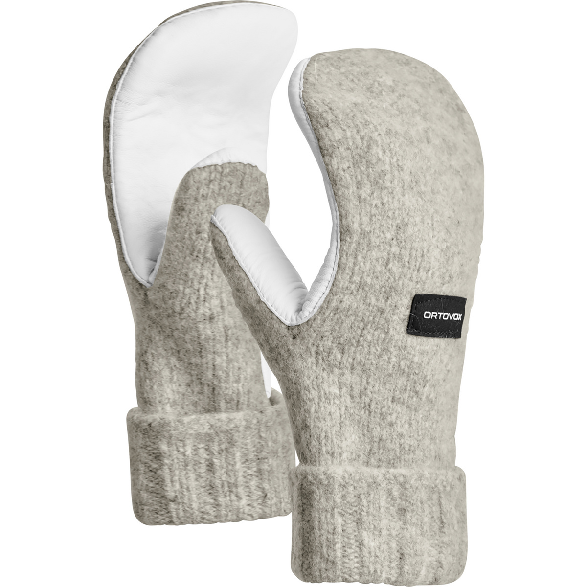 Ortovox Classic Wool Mitten Leather Handschuhe (Größe S, grau)