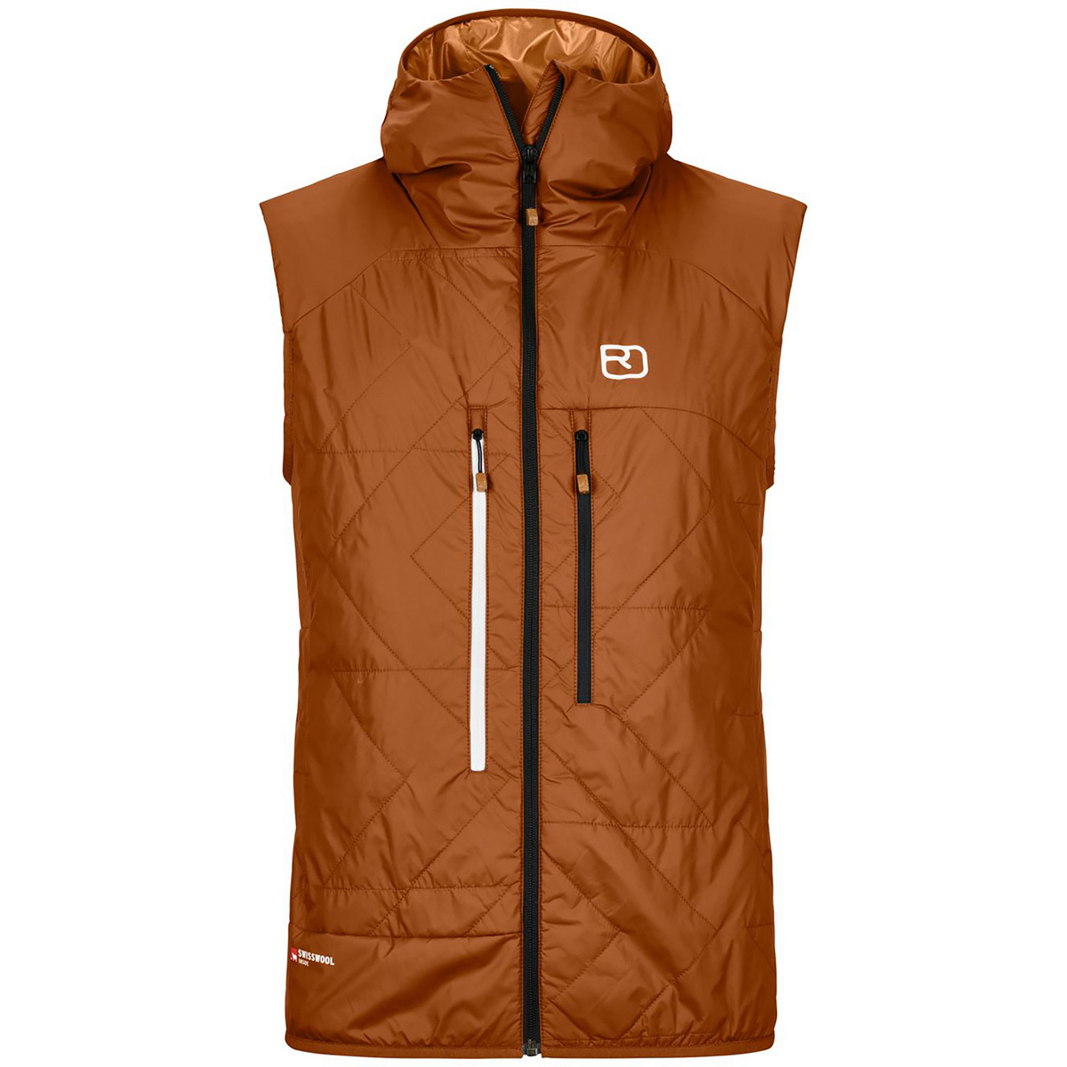 Ortovox Herren Swisswool Piz Boè Weste (Größe M, braun)