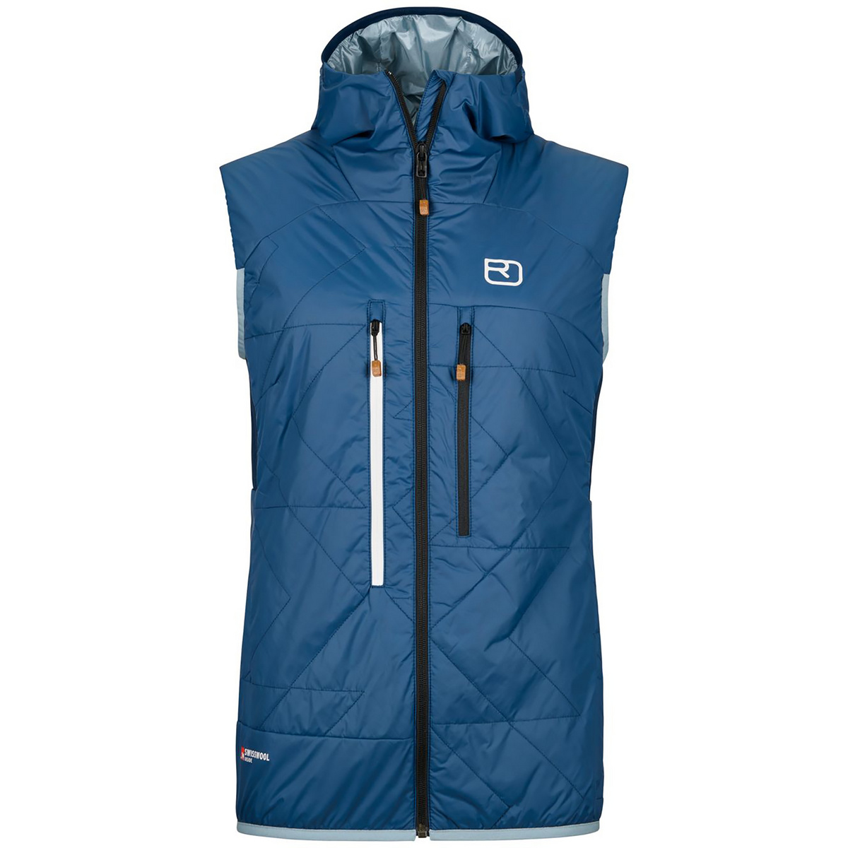 Ortovox Donna Gilet Swisswool Piz Boè (Taglia XS, Blu)
