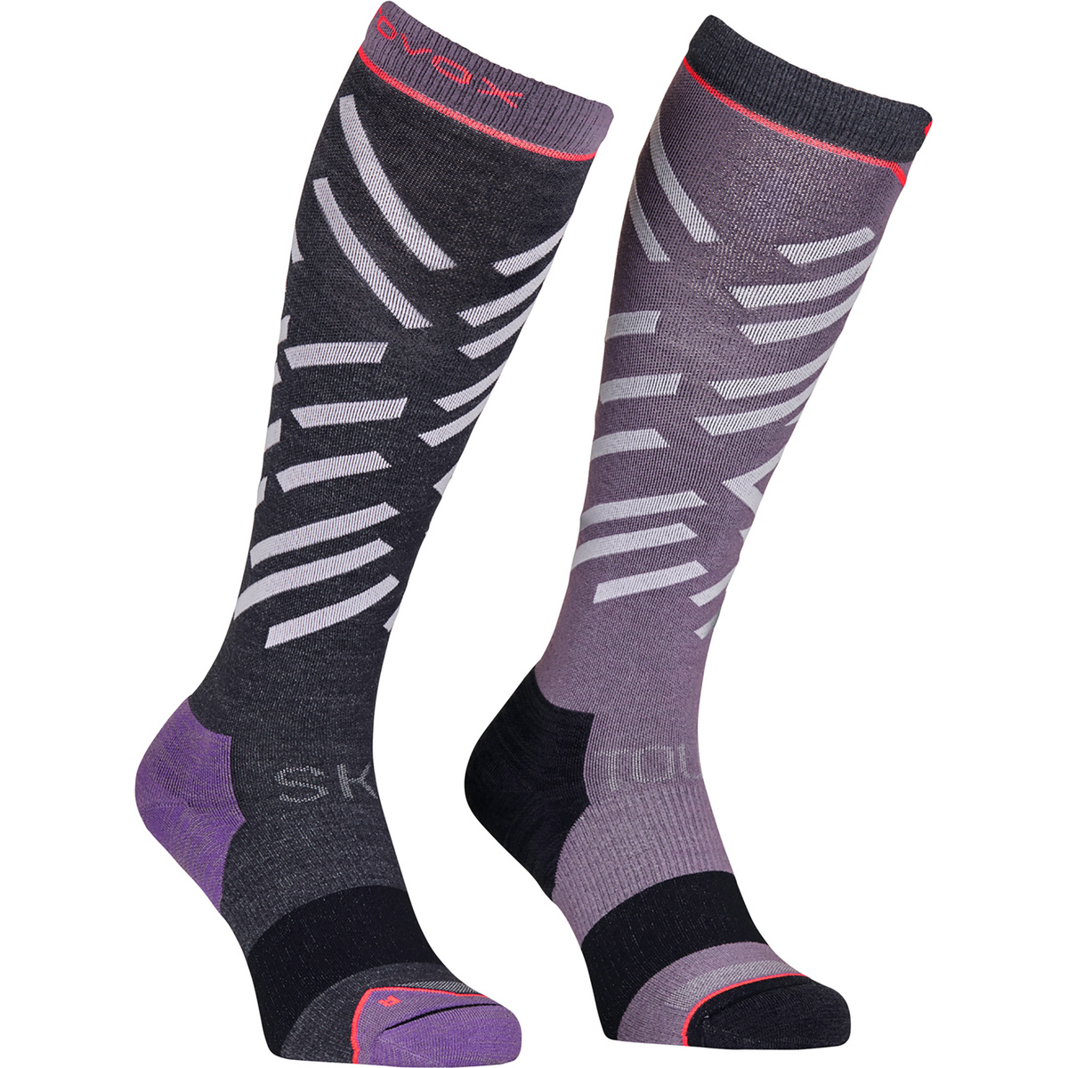 Ortovox Donna Calzini Ski Tour Long (Taglia 42 , Nero)