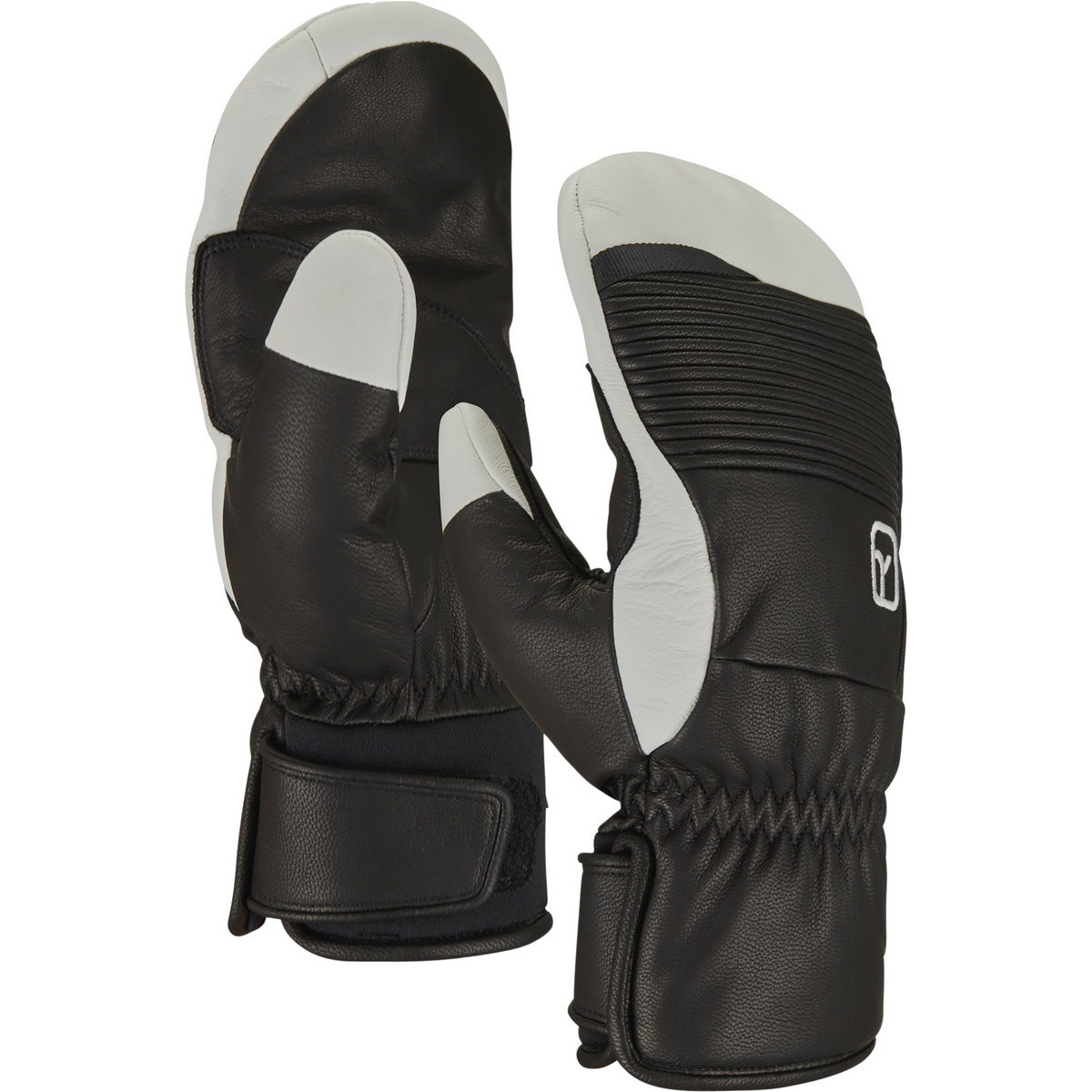 Ortovox Herren Full Leather Mitten Handschuhe (Größe M, schwarz)