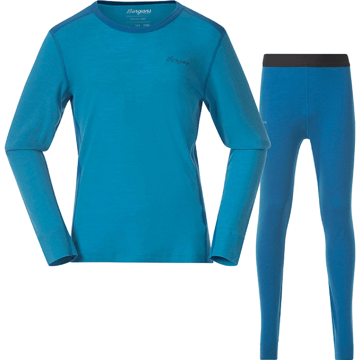 Bergans Bambino Set intimo Allround Merino (Taglia 140, Blu)
