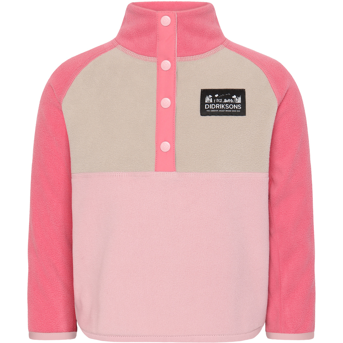 Didriksons Kinder Monte Half Bu 4 Pullover (Größe 100, rosa)