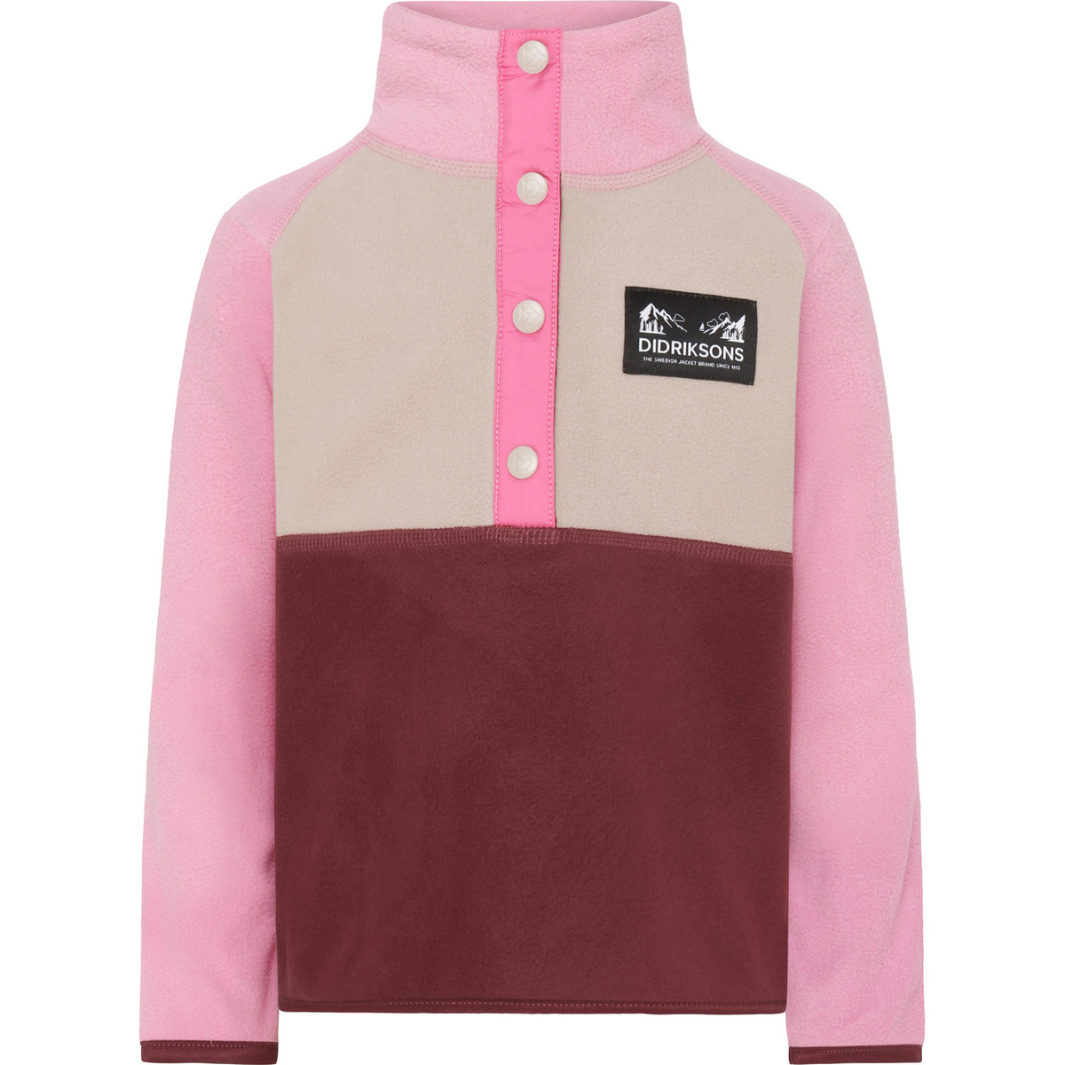 Didriksons Bambino Maglione Monte Half Bu 4 (Taglia 100, rosa)