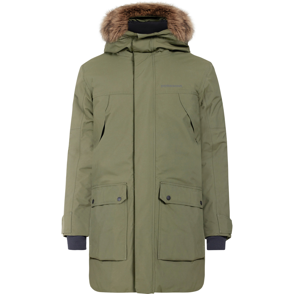 Didriksons Uomo Parka Rick (Taglia L, Verde)