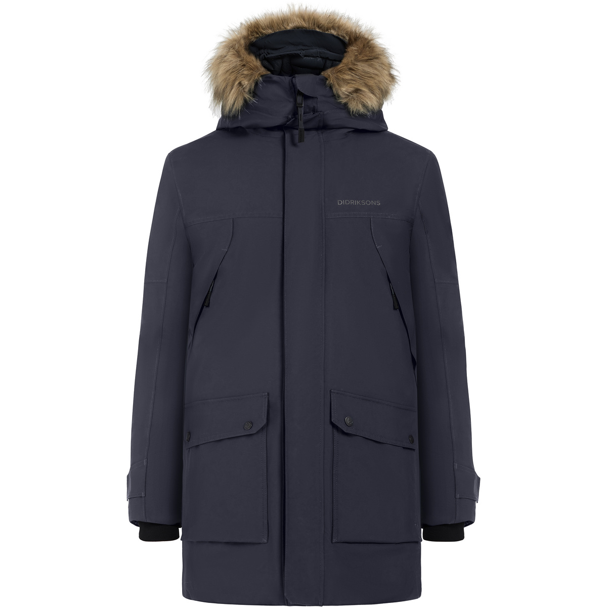 Didriksons Uomo Parka Rick (Taglia XL, Blu)