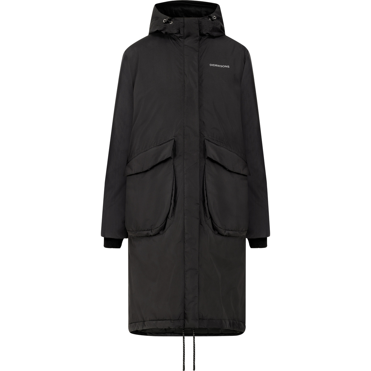Didriksons Donna Parka Fara (Taglia S, Nero)