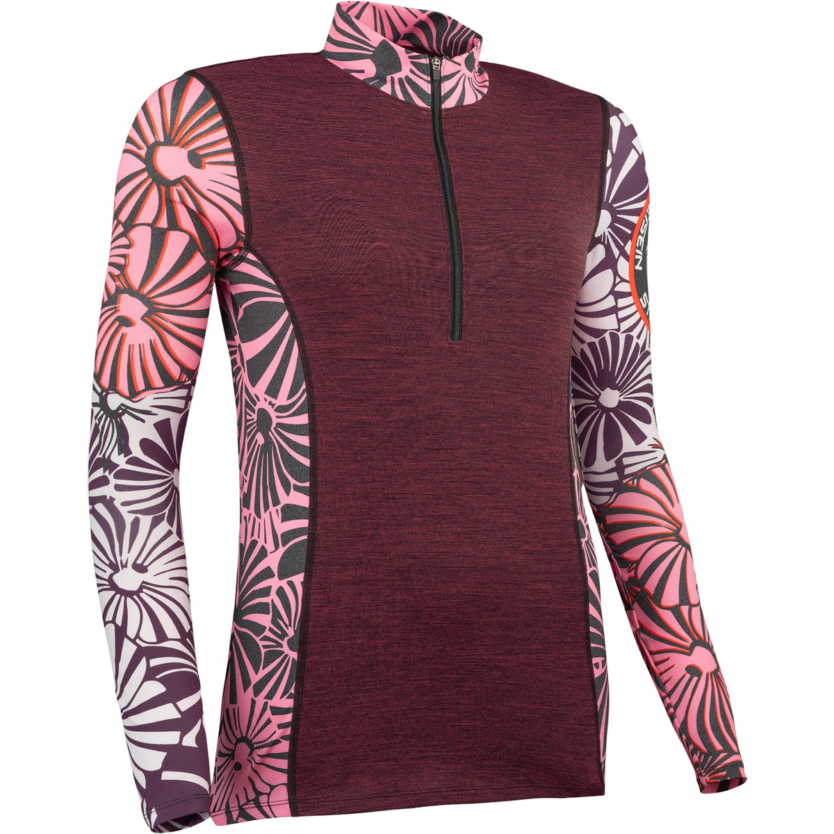 FreiSein Damen TwistedBubbles Merino Longsleeve (Größe L, mehrfarbig)