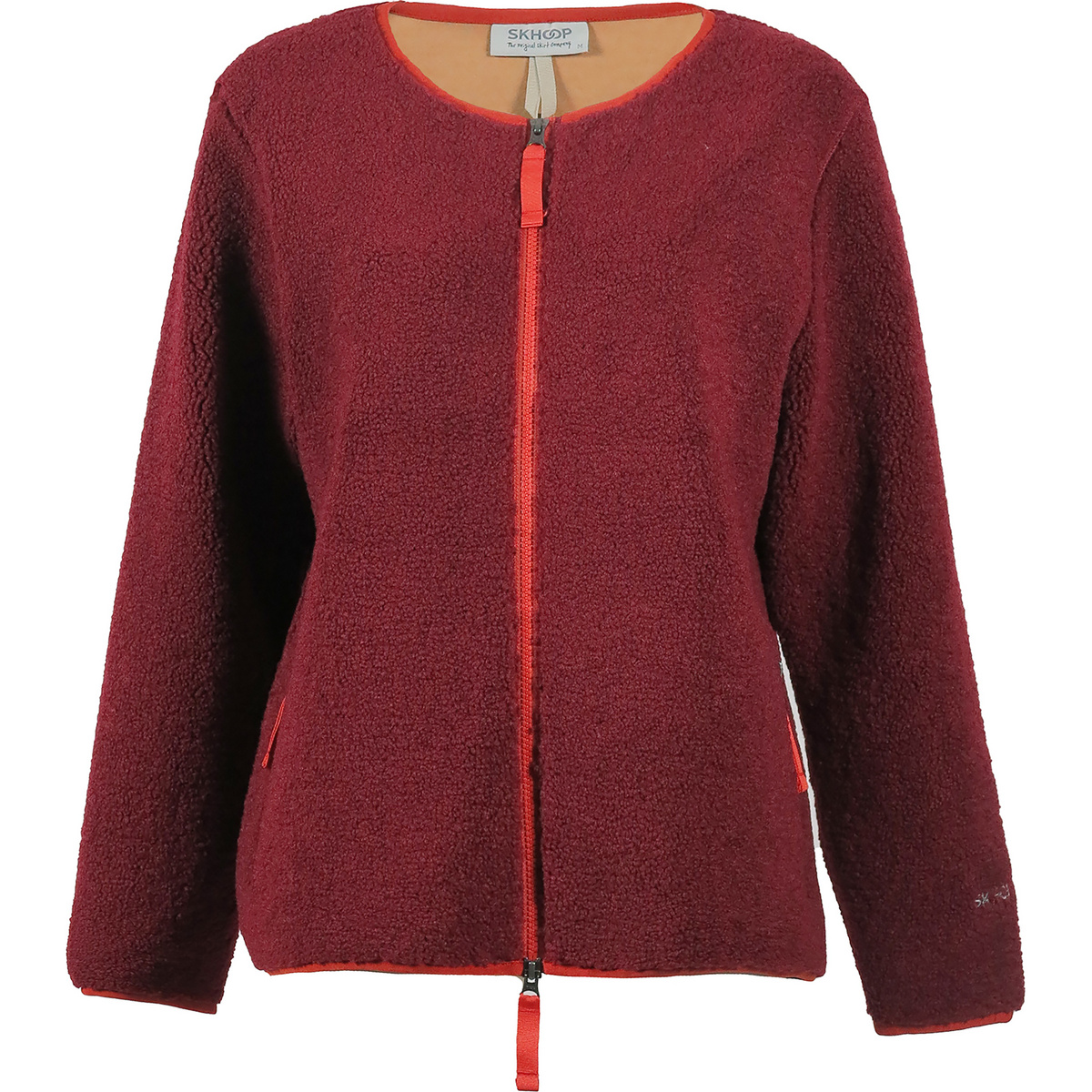 Skhoop Damen Jacky Pile Fleece Jacke (Größe XS, rot)