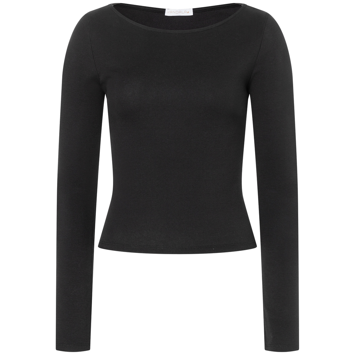 Image of Mandala Donna Maglia a manica lunga Ribbed Boat Neckline