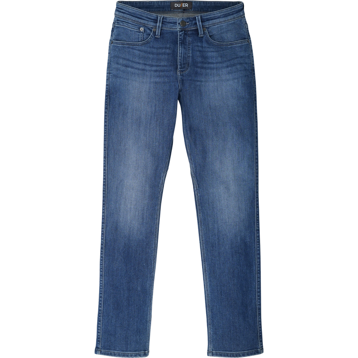 Duer Herren Tech Fleece Denim Straight Hose (Größe XL, blau)