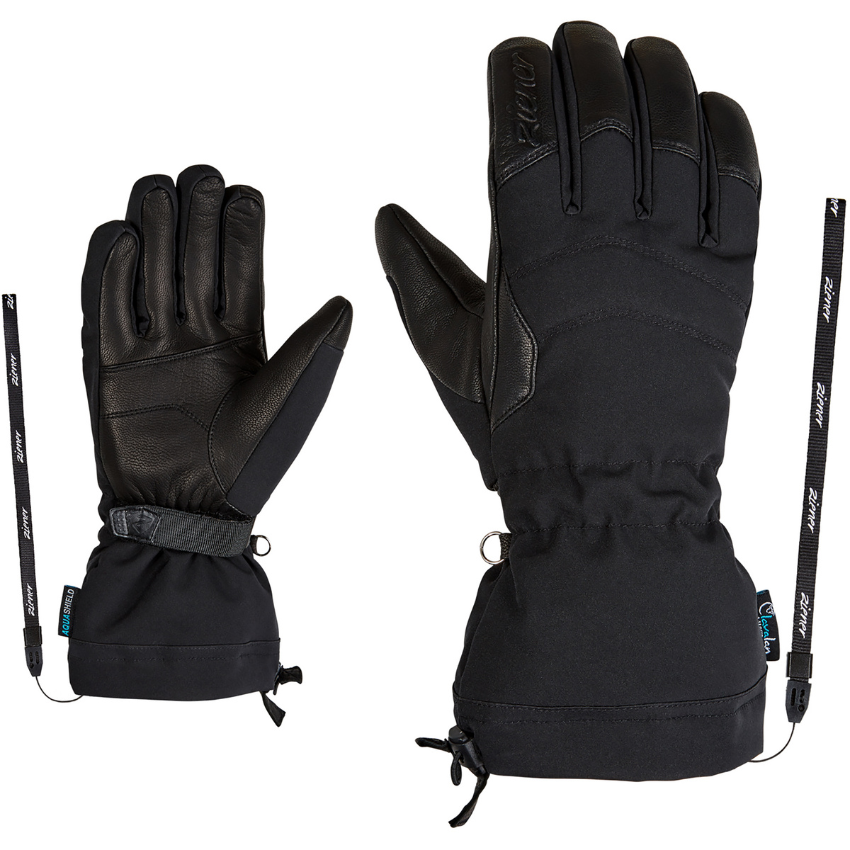 Ziener Damen Kilatana As Aw Handschuhe (Größe 7.5, schwarz)