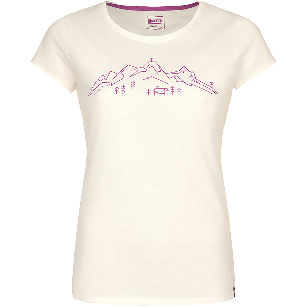 LACD Damen Mountain T-Shirt (Größe S, weiss)