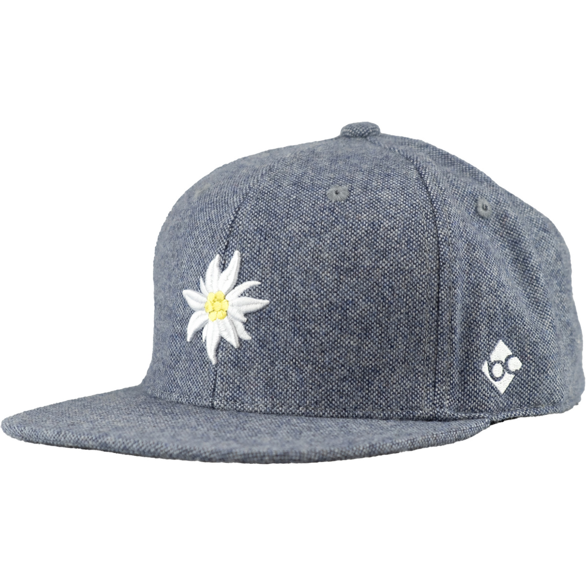 Bavarian Caps Edelweiß Flanell Cap (Größe ONE SIZE, blau)