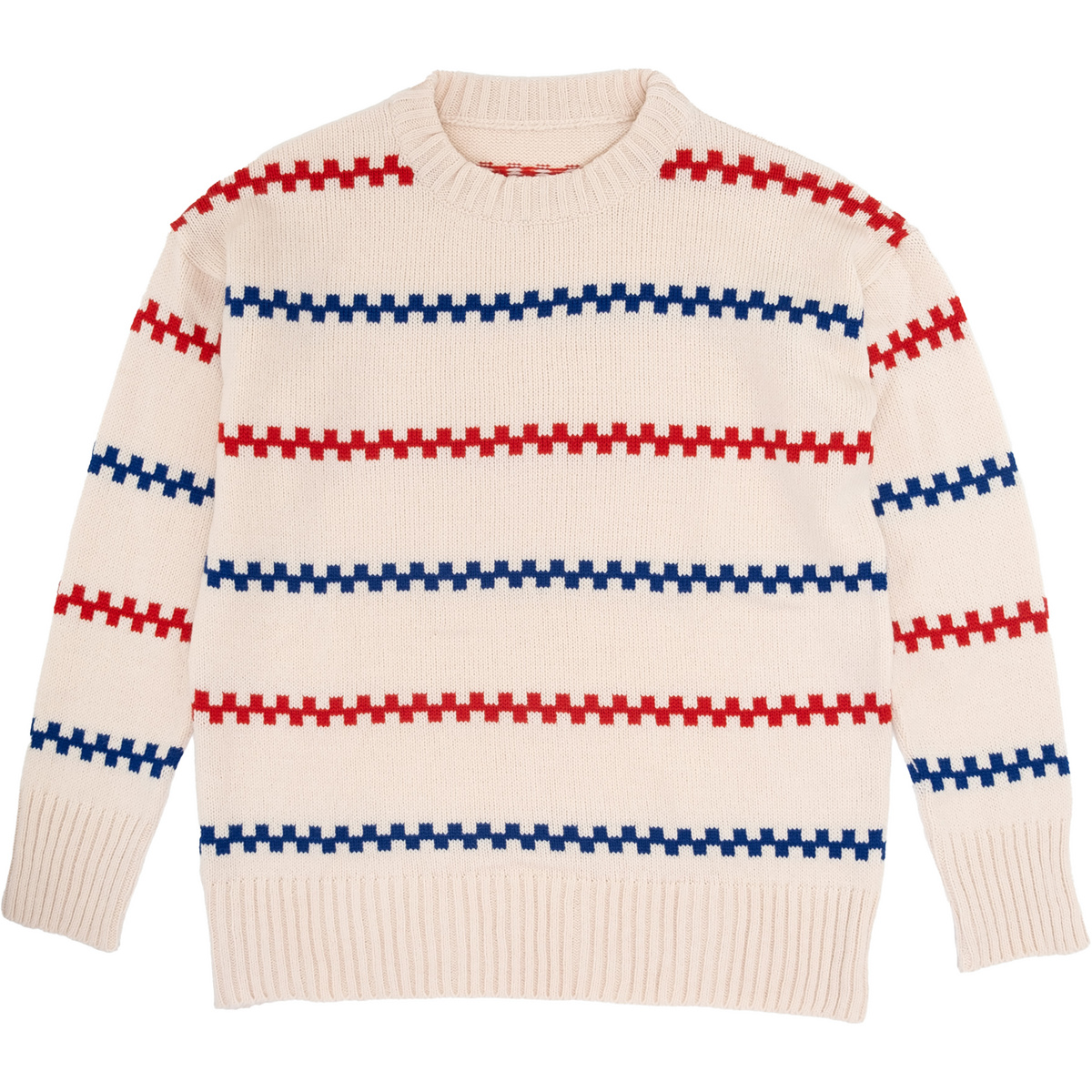 Bavarian Caps Femme Pull Pippi Langstrumpf (taille L, Blanc)