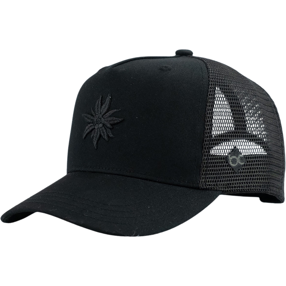 Image of Bavarian Caps berretto Edelweiß: Black Edition Curved