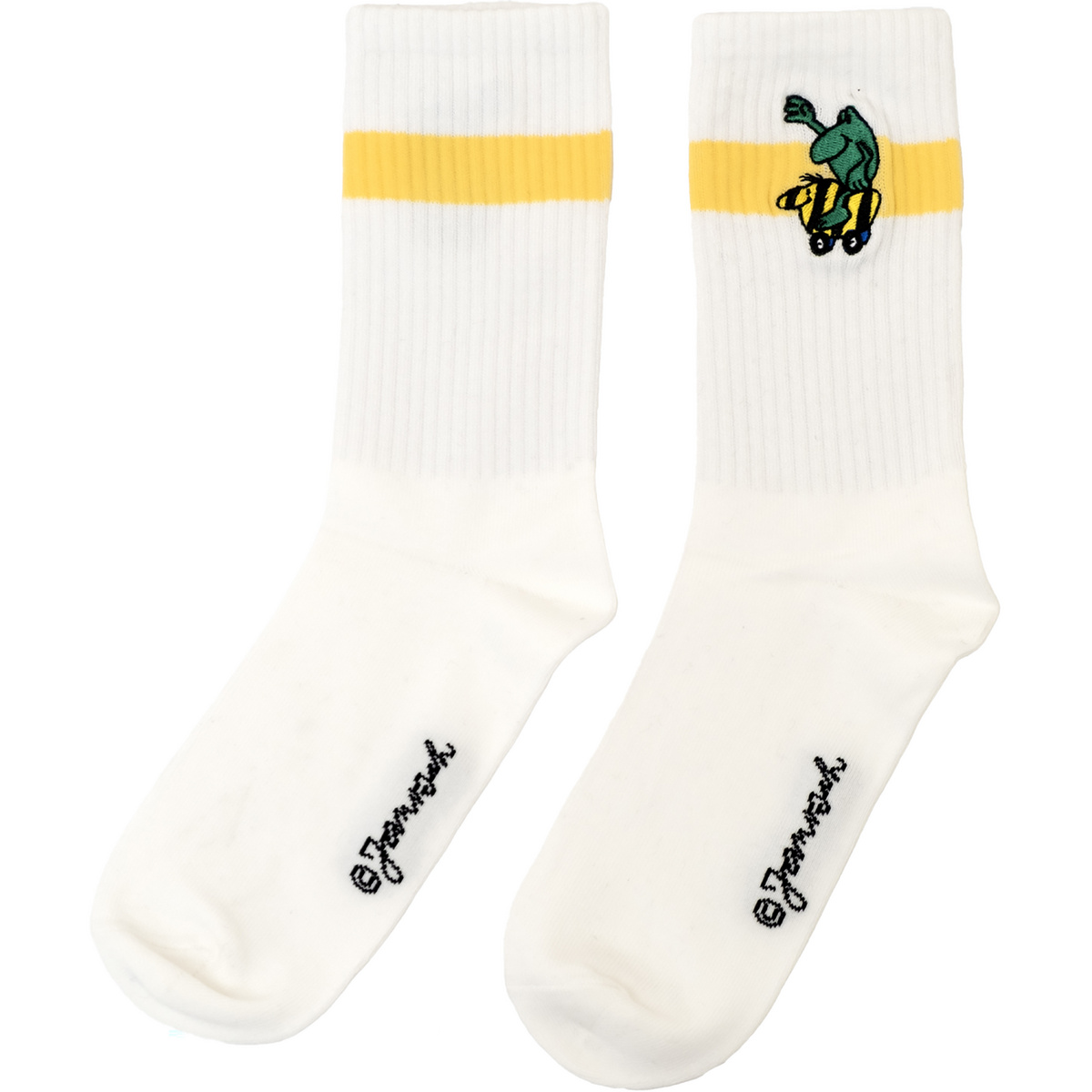 Bavarian Caps Tigerententaxi Socken (Größe 41 , weiss)