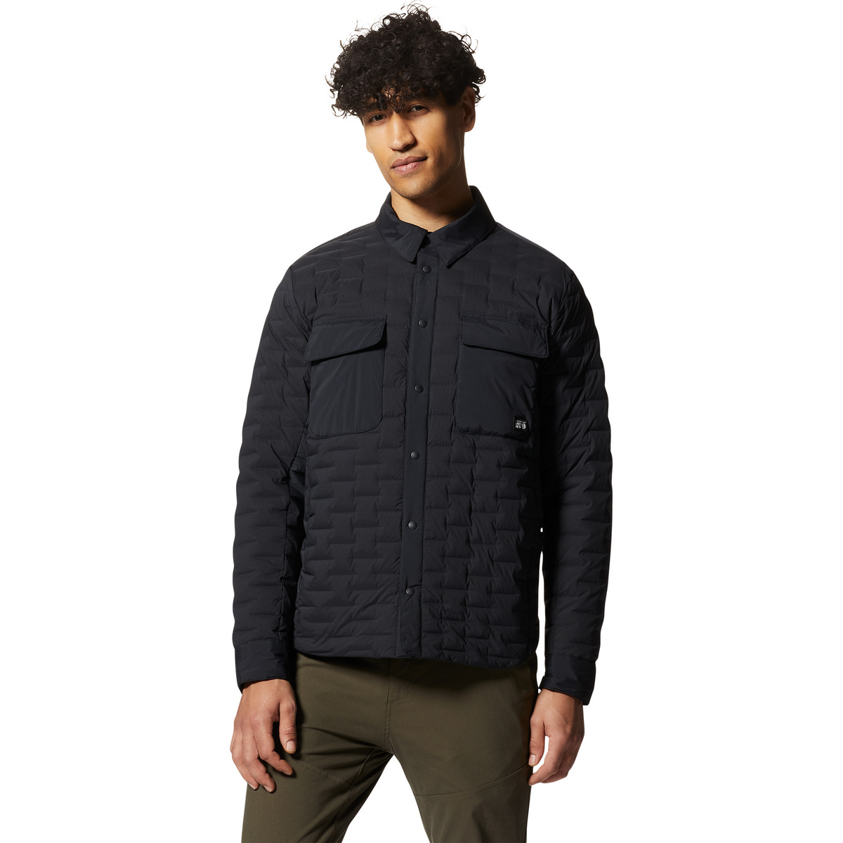 Mountain Hardwear Herren Stretchdown Light Jacke (Größe M, schwarz)