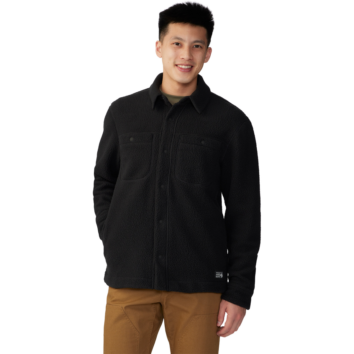 Mountain Hardwear Herren HiCamp Fleece Jacke (Größe S, schwarz)
