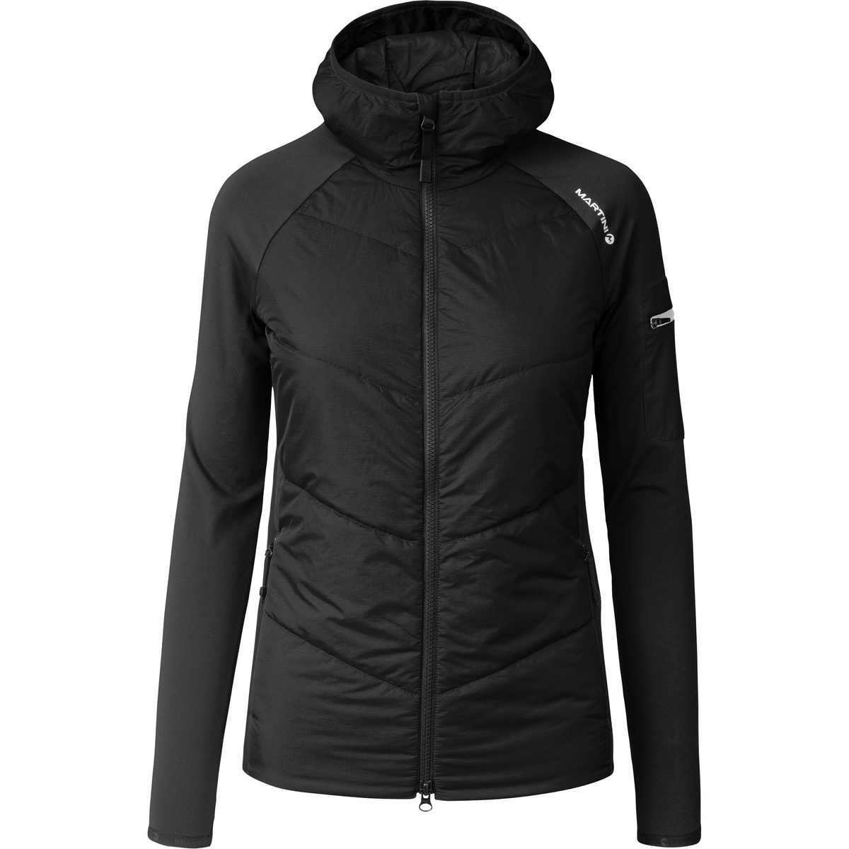 Martini Sportswear Femme Veste Horizon Hybrid (taille XS, Noir)