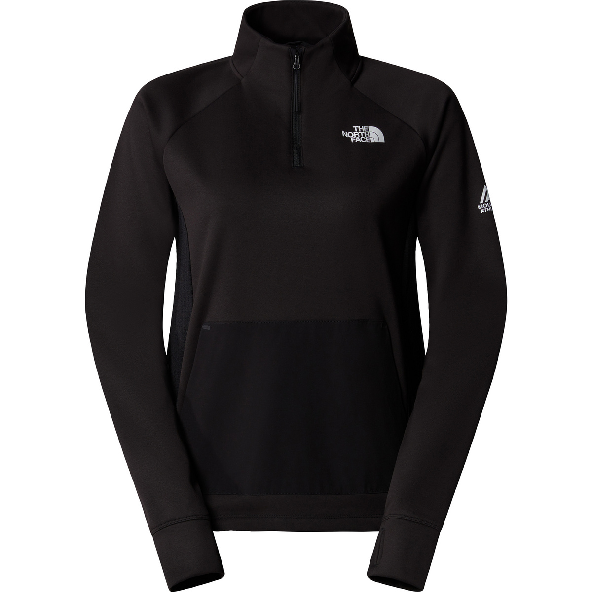 The North Face Donna Pullover Ma Fleece 1/4 Zip (Taglia L, Nero)