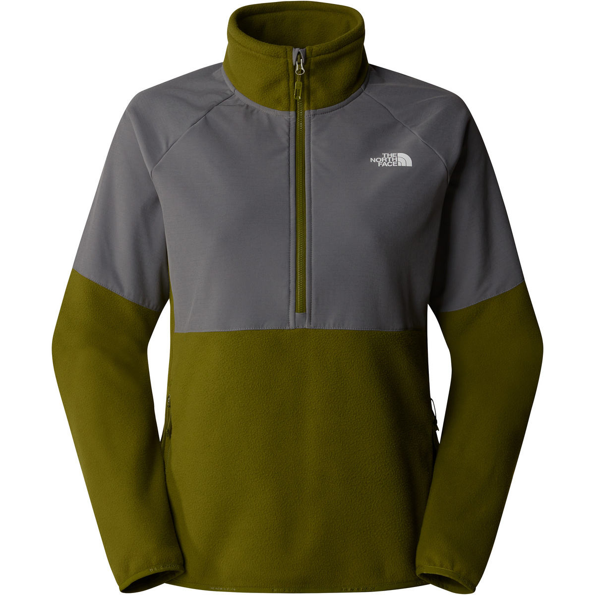 The North Face Donna Pullover Glacier Heavyweight 1/2 Zip (Taglia L, Verde oliva)