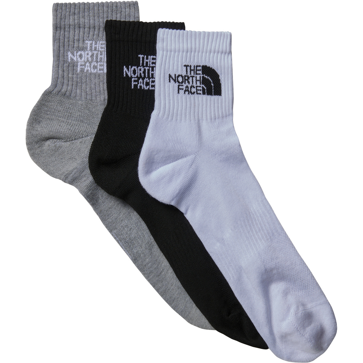 The North Face Calze Cush Quarter 3er Pack (Taglia 41 , Nero)