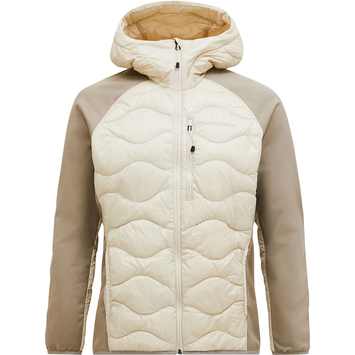 Peak Performance Herren Helium Down Hybrid Hoodie Jacke (Größe S, beige)
